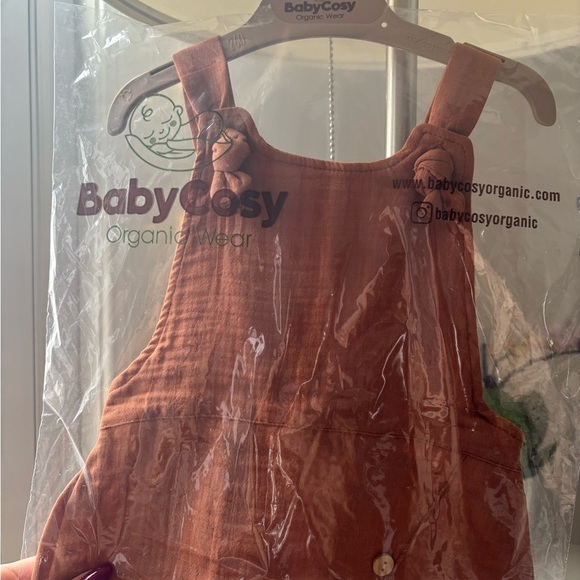 100% Organic Cotton Salopet Romper,Unisex - Picture 9 of 10